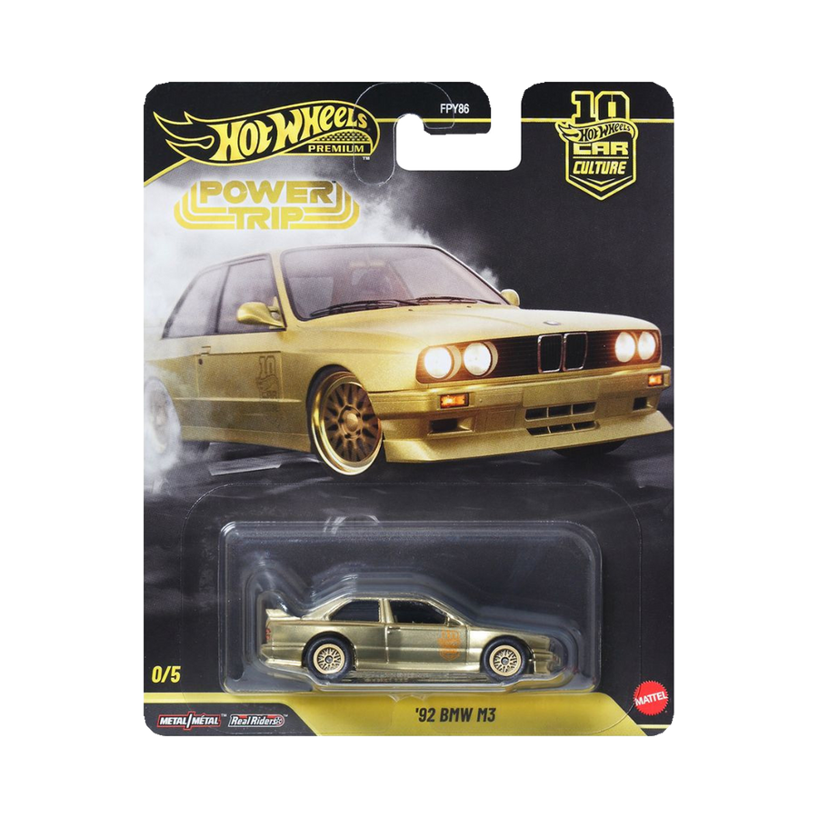 2026 Hot Wheels Car Culture Power Trip ’92 BMW M3 – Gold Chase 0/5