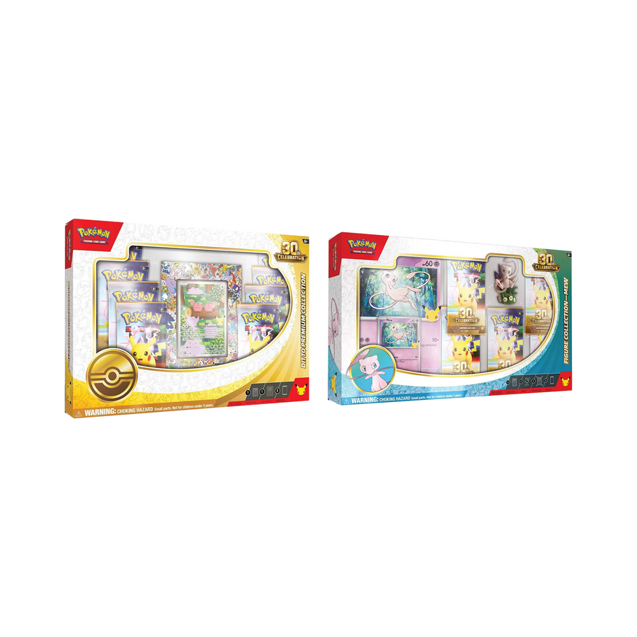 Pokémon TCG: 30th Celebration Collector Duo Bundle — Ditto + Mew — both sealed products included