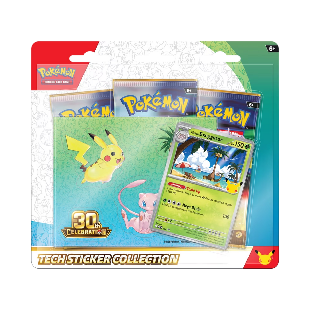 Pokémon TCG: 30th Celebration Tech Sticker Collection — Alolan Exeggutor