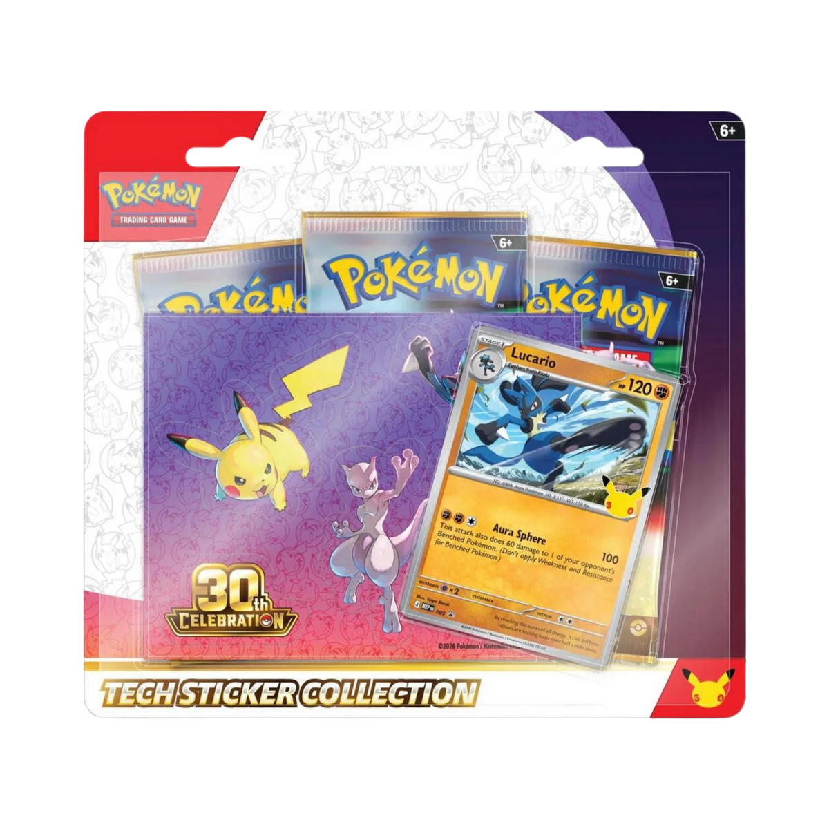 Pokémon TCG: 30th Celebration Tech Sticker Collection - Lucario