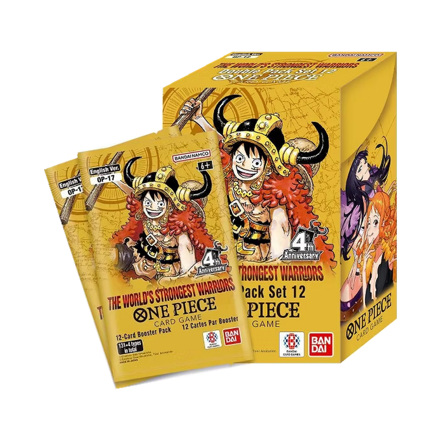 One Piece Card Game: The World's Strongest Warriors Double Pack Set 12 — full product on transparent background