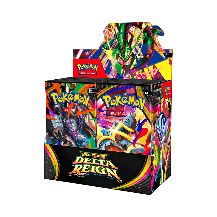 Pokémon TCG: Mega Evolution—Delta Reign Booster Display Box (36 Packs) — full product on transparent background