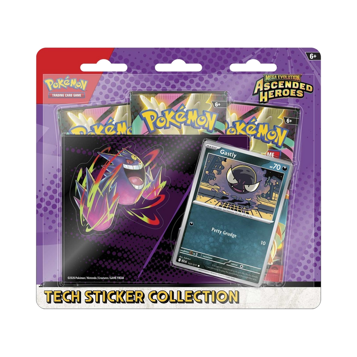 Pokémon TCG: Mega Evolution—Ascended Heroes Tech Sticker Collection — Gastly