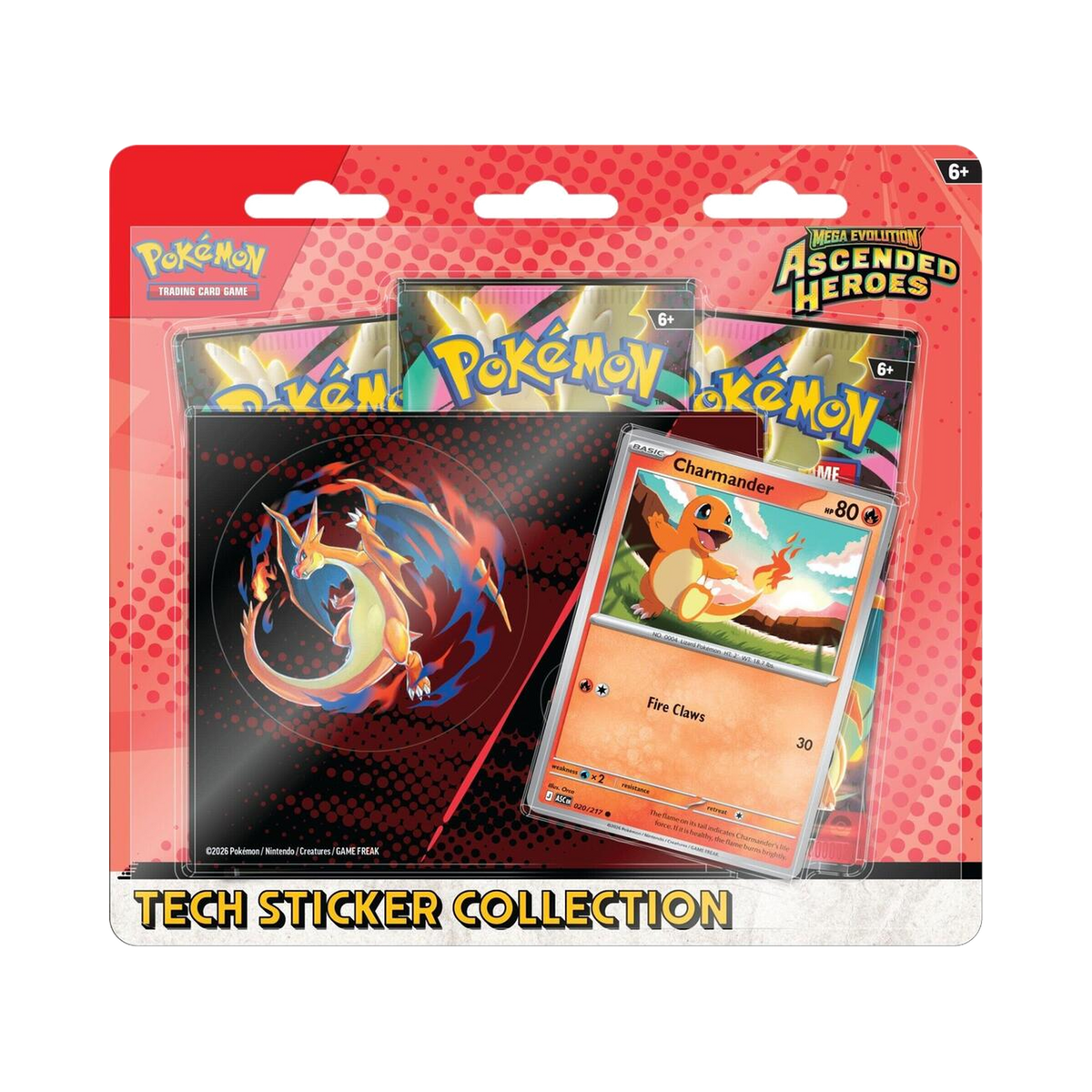 Pokémon TCG: Mega Evolution—Ascended Heroes Tech Sticker Collection — Charmander