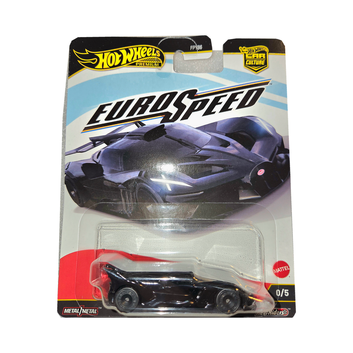 2025 Hot Wheels Car Culture Eurospeed Bugatti Bolide – Black Chase 0/5